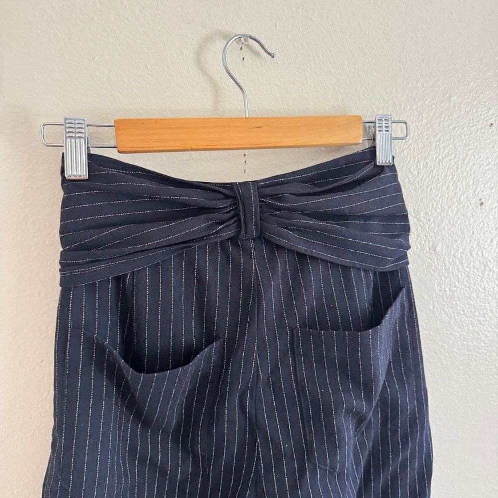 Anthropologie Marin Pinstripe High Waist Tapered Pants 10 - Picture 8 of 10